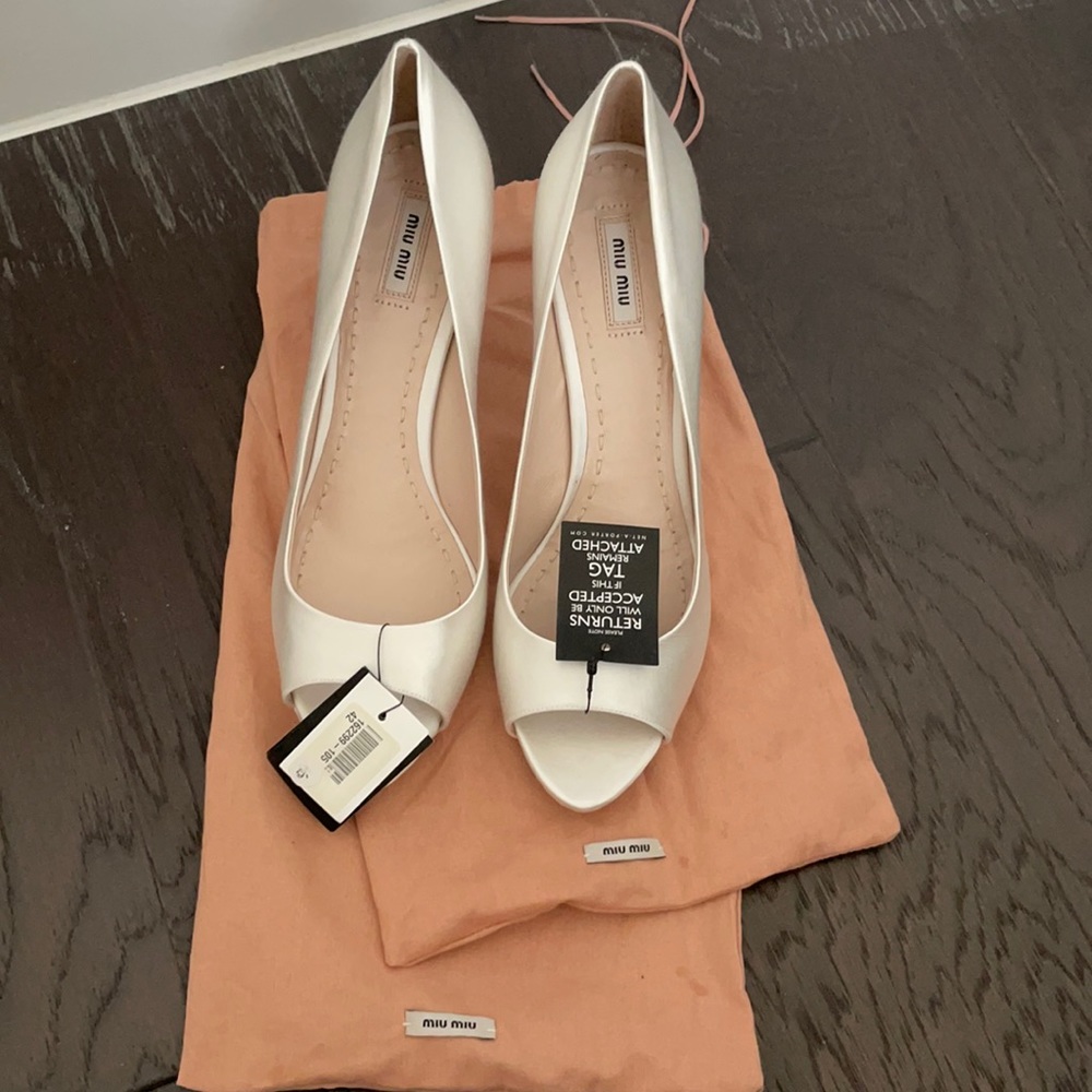 Miu Miu peep toe heels